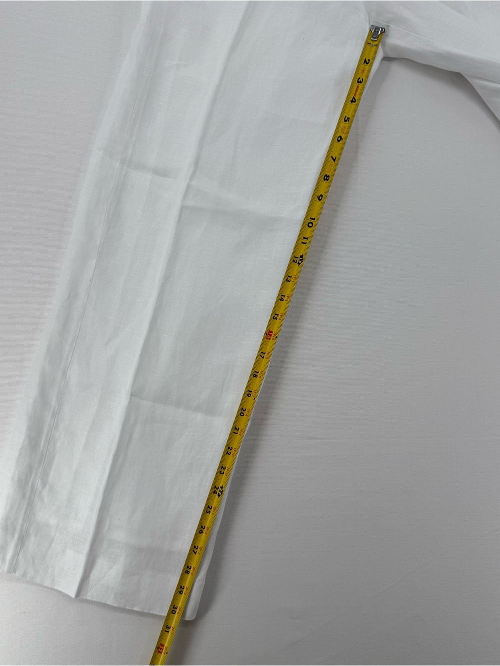 J. Crew Essential Wide Leg Linen Pants White Size 6 High Rise Summer Resort - Picture 10 of 16
